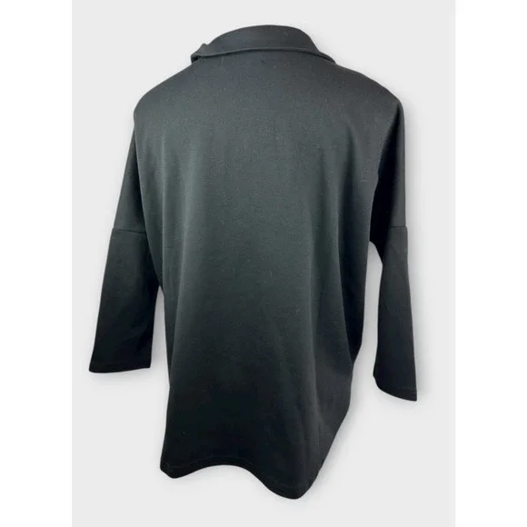 Tuckernuck x Pomander Place Black Easy Polo Swing Sweatshirt Size M/L Top - Picture 13 of 16